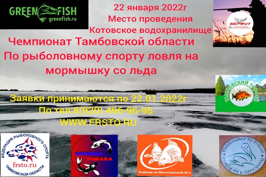 Чемпионат Тамбовской области по ловле на мормышку со льда 22 января 2022 г., Тамбовская область, Котовское водохранилище