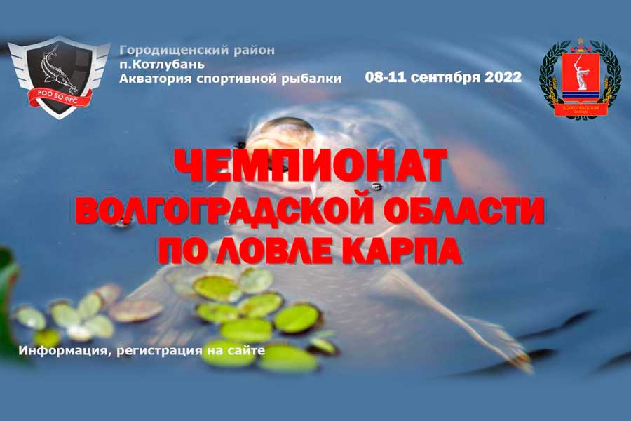 Чемпионат Волгоградской области по ловле карпа 8 – 11 сентября 2022 г., Волгоградская область, Городищенский район, п. Котлубань