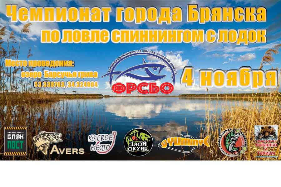Чемпионат города Брянска по ловле спиннингом с лодок 4 ноября 2023 г., Брянская область, Брянский район, озеро Барсучья грива