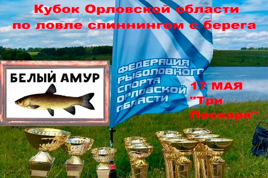 Кубка Орловской области по ловле спиннингом с берега 17 мая 2025 г., Орловская область, Кромской район, пруд Три Пескаря