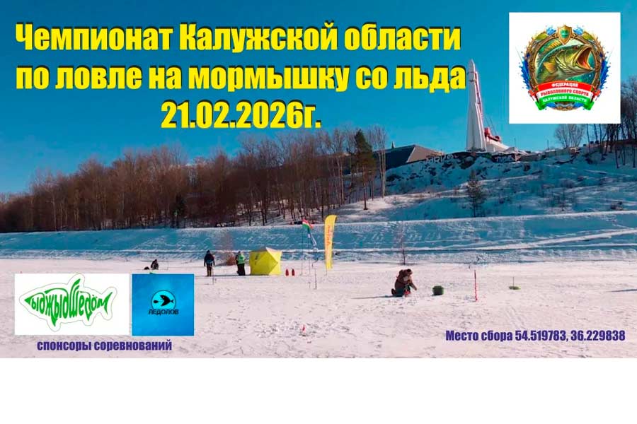 Чемпионат Калужской области по ловле на мормышку со льда 21 февраля 2026 г., Калужская область, г. Калуга, Яченское водохранилище